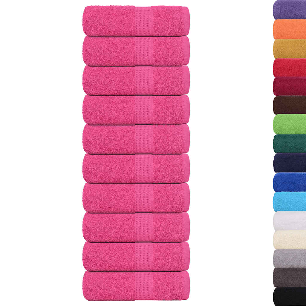 Gästetücher 10 Stk. Rosa 30x50 cm 360 g/m² 100% Baumwolle