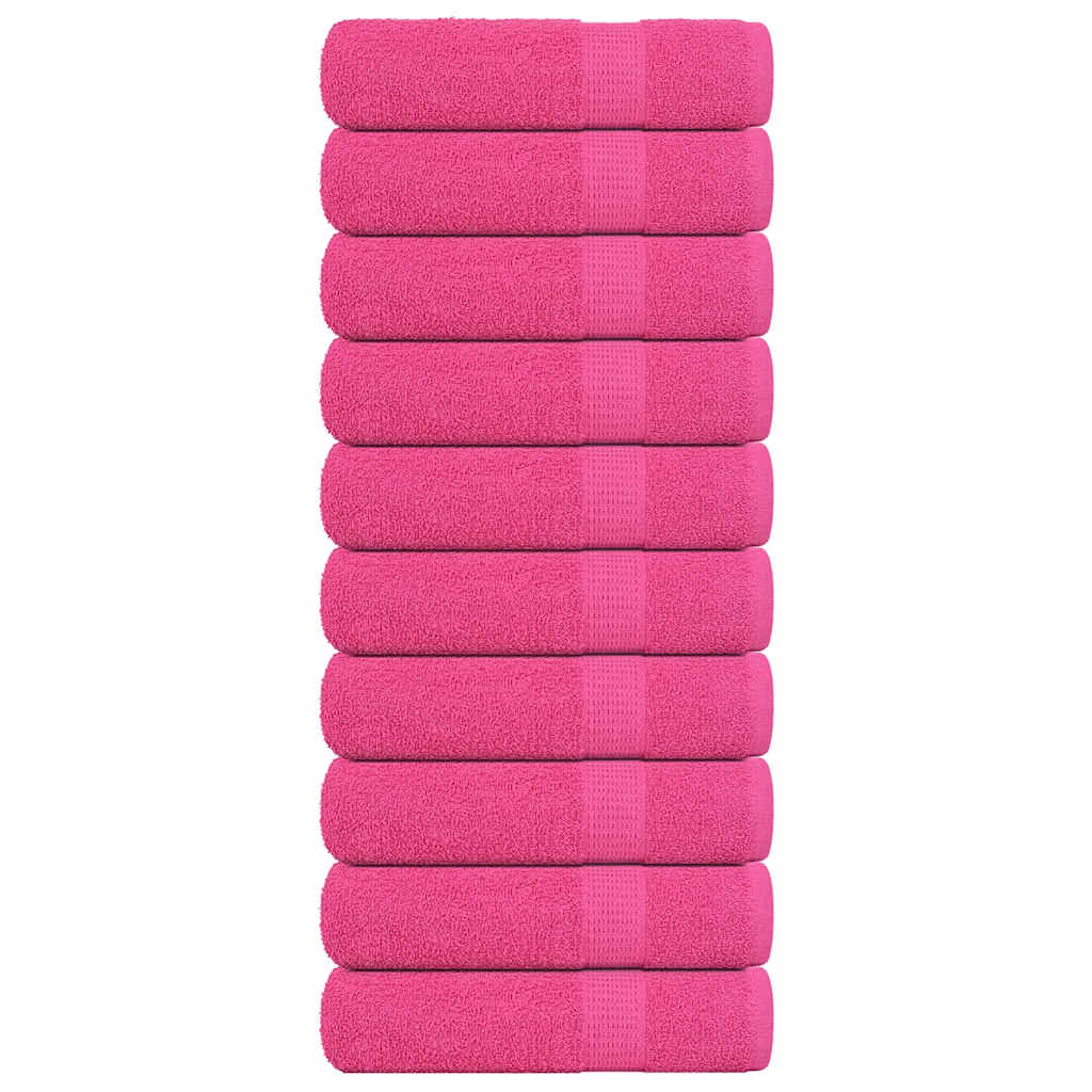 Handtücher 10 Stk. Rosa 50x100 cm 360 g/m² 100% Baumwolle