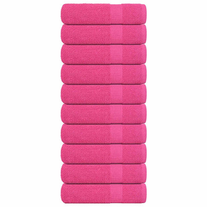 Handtücher 10 Stk. Rosa 50x100 cm 360 g/m² 100% Baumwolle