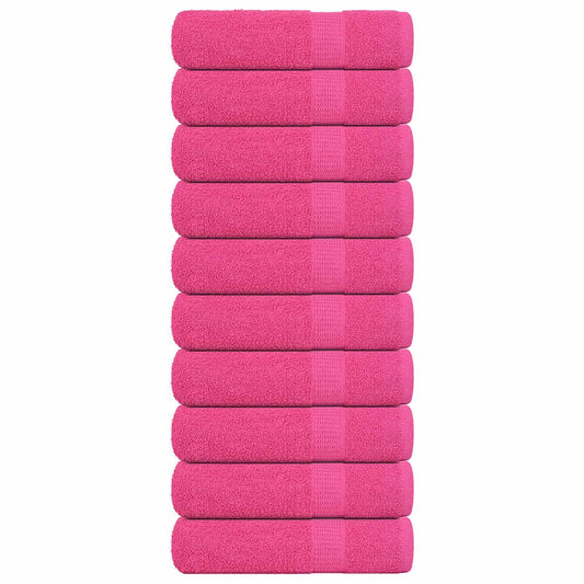 Handtücher 10 Stk. Rosa 50x100 cm 360 g/m² 100% Baumwolle