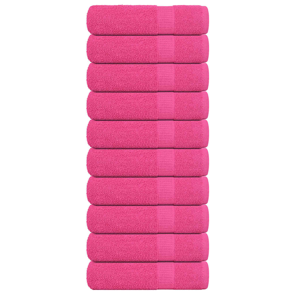 Duschtücher 10 Stk. Rosa 70x140 cm 360 g/m² 100% Baumwolle