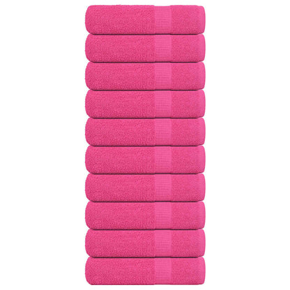 Duschtücher 10 Stk. Rosa 70x140 cm 360 g/m² 100% Baumwolle