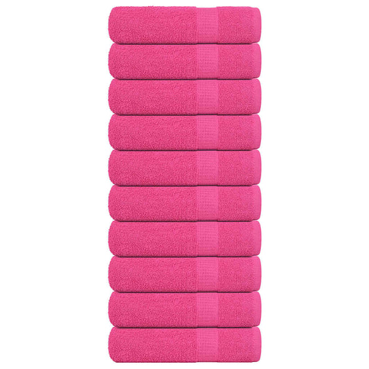 Duschtücher 10 Stk. Rosa 70x140 cm 360 g/m² 100% Baumwolle