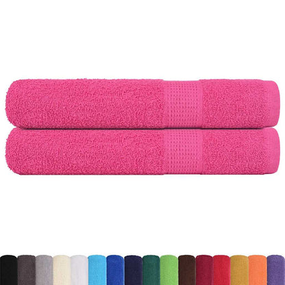 Saunatücher 2 Stk. Rosa 80x200 cm 360 g/m² 100% Baumwolle