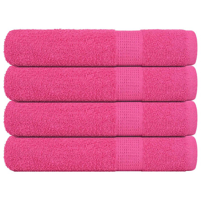 Saunatücher 4 Stk. Rosa 80x200 cm 360 g/m² 100% Baumwolle