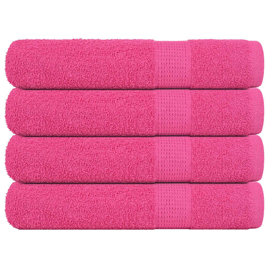 Saunatücher 4 Stk. Rosa 80x200 cm 360 g/m² 100% Baumwolle