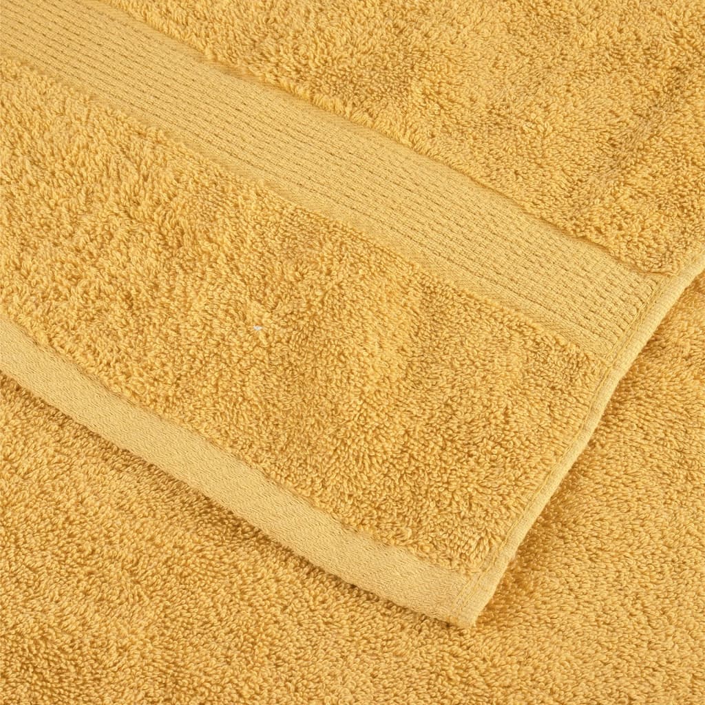 Premium-Seiftücher SOLUND 4 Stk. Gold 30x30 cm 600 g/m²