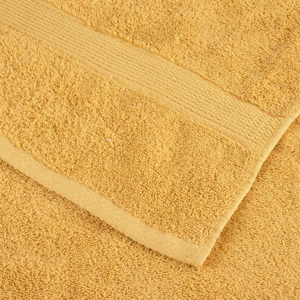 Premium-Seiftücher SOLUND 10 Stk. Gold 30x30 cm 600 g/m²