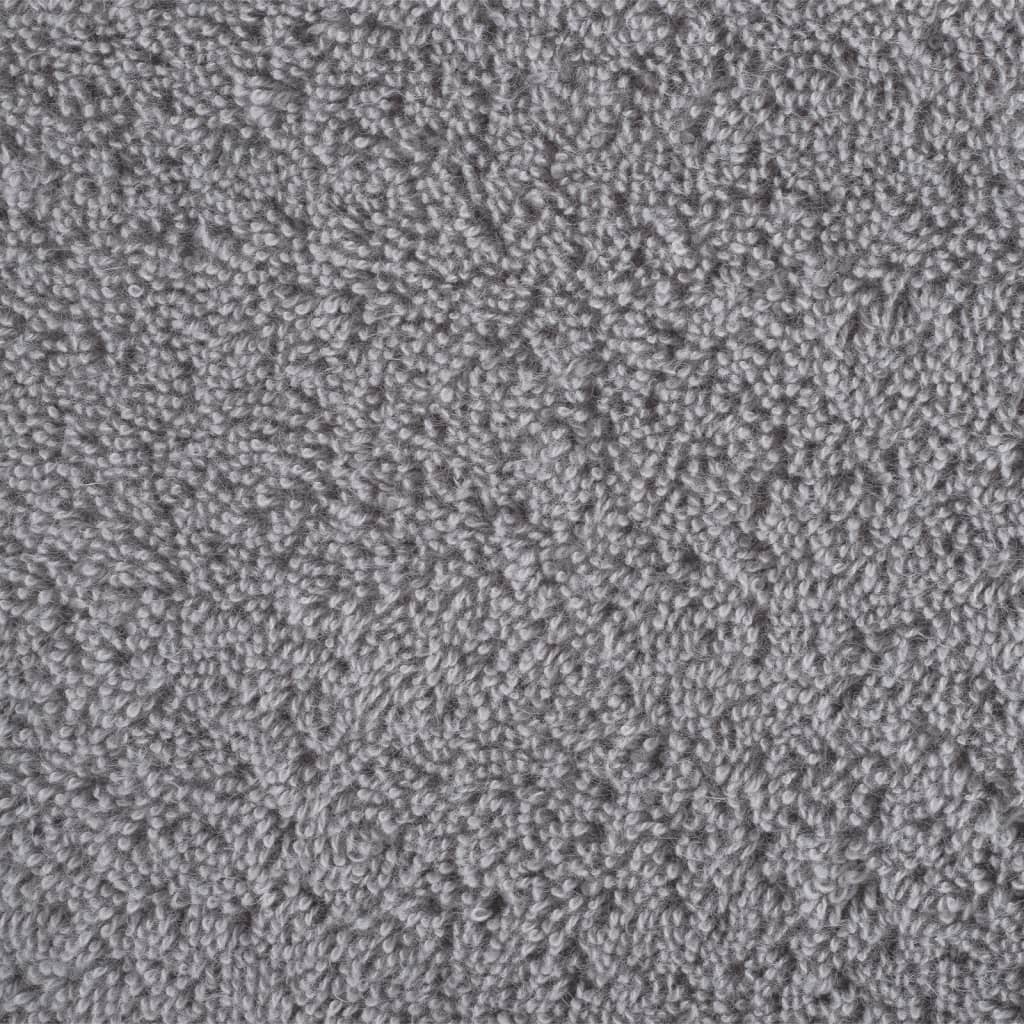 Premium-Badetücher SOLUND 2 Stk. Grau 100x150 cm 600 g/m²