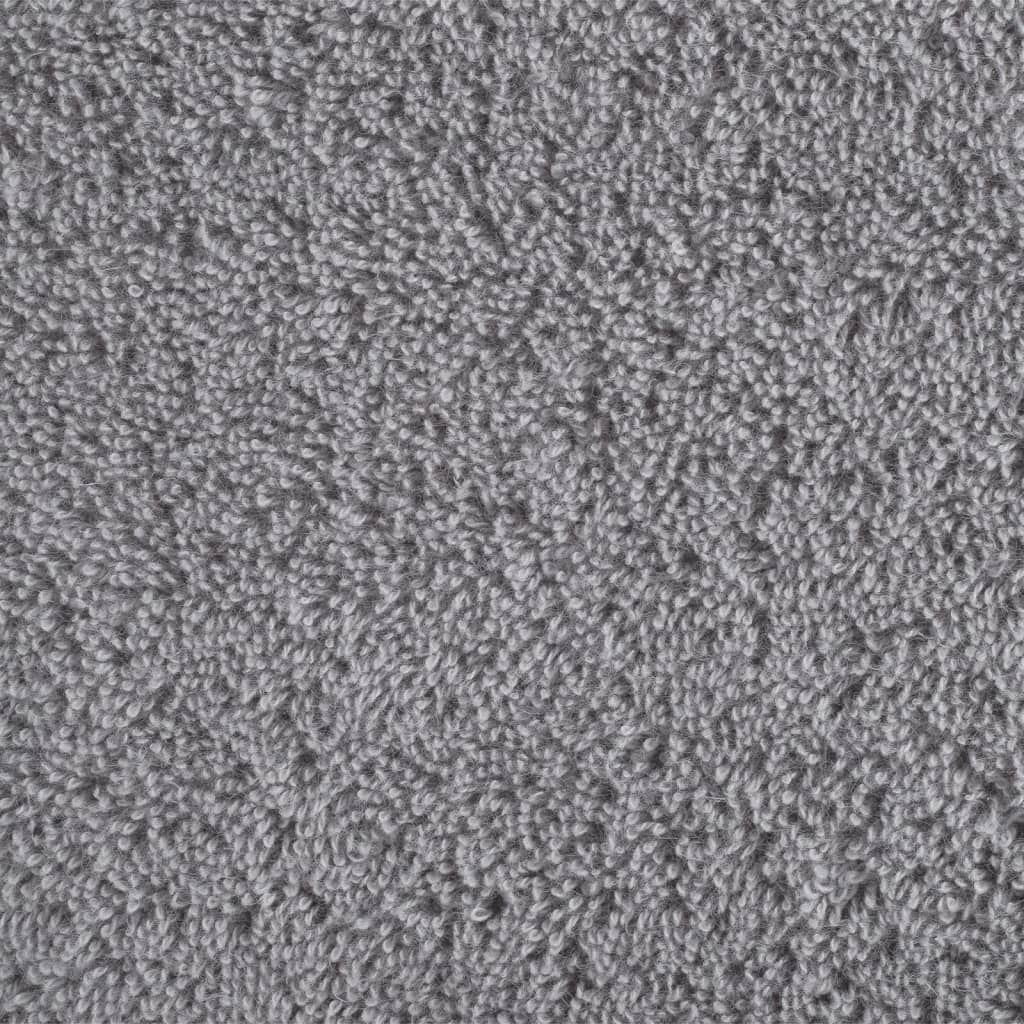 Premium-Badetücher SOLUND 4 Stk. Grau 100x150 cm 600 g/m²