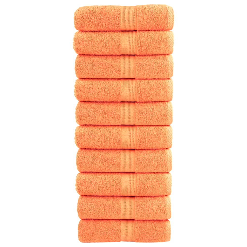 Premium-Seiftücher SOLUND 10 Stk. Orange 30x30 cm 600 g/m²