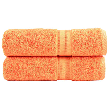 Premium-Handtücher SOLUND 2 Stk. Orange 50x100 cm 600 g/m²