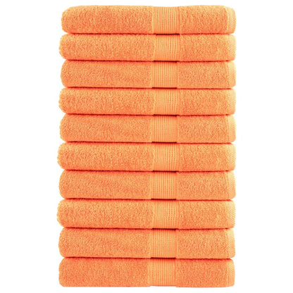 Premium-Saunatücher SOLUND 10 Stk. Orange 80x200 cm 600 g/m²