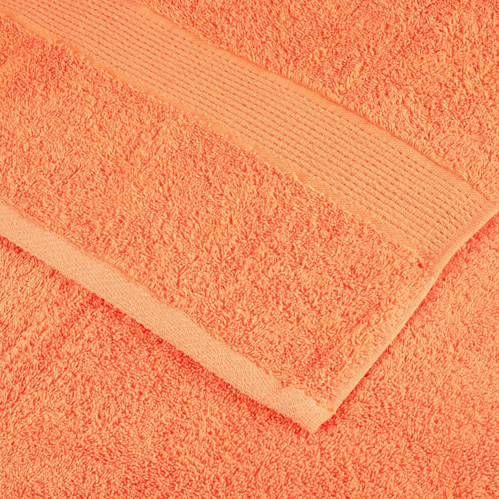 Premium-Saunatücher SOLUND 10 Stk. Orange 80x200 cm 600 g/m²