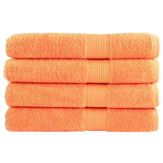 Premium-Handtücher SOLUND 4 Stk. Orange 100x200 cm 600 g/m²