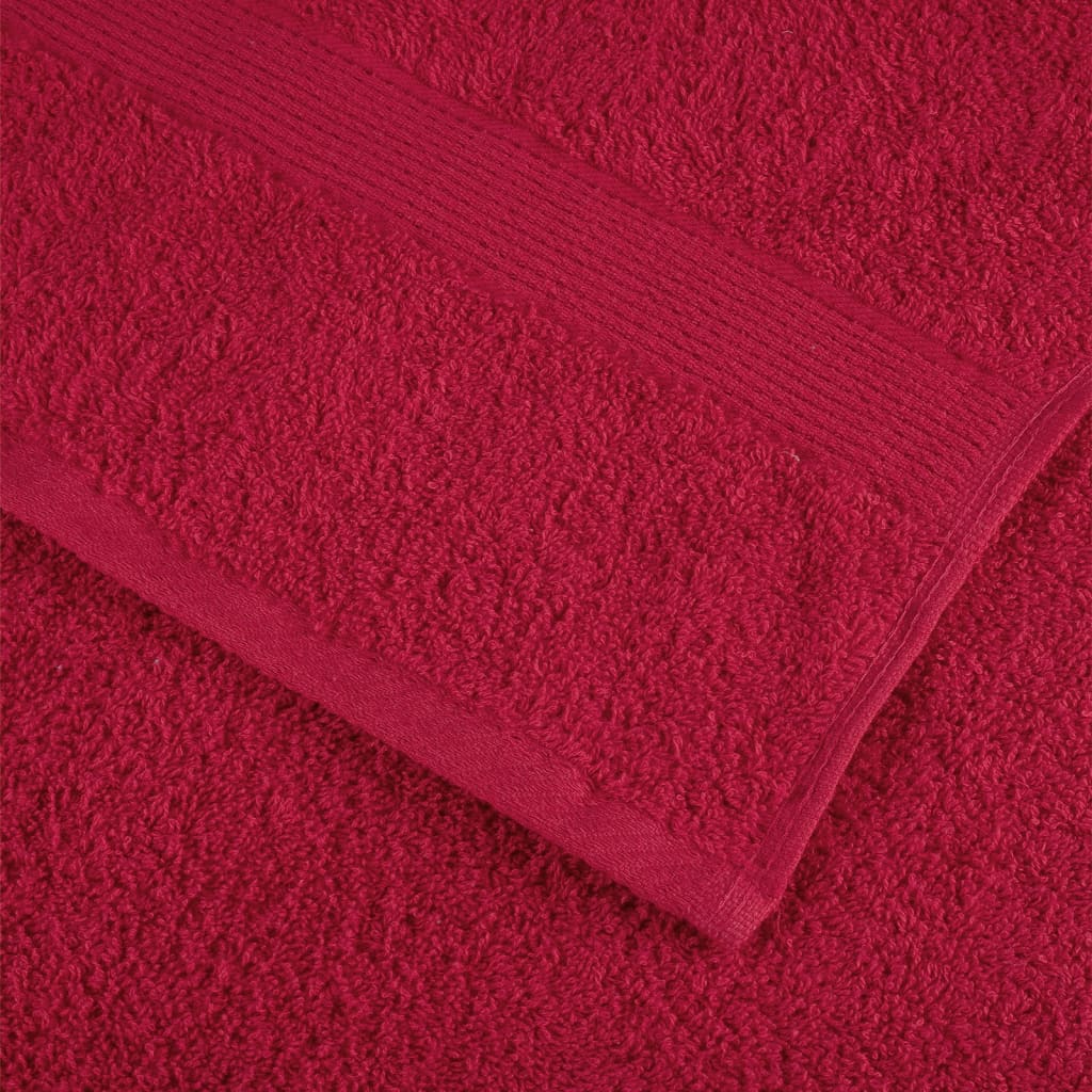 Premium-Handtücher SOLUND 4 Stk. Rot 50x100 cm 600 g/m²