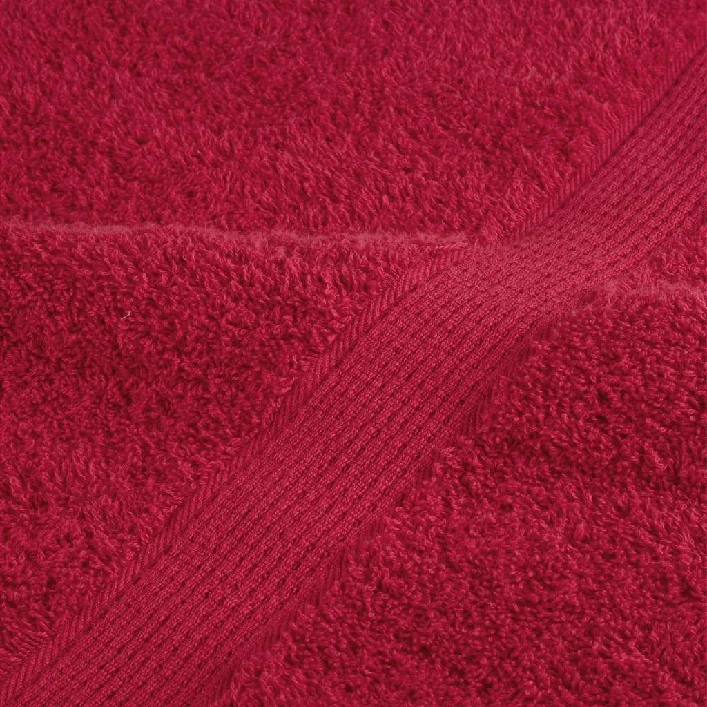 Premium-Duschtücher SOLUND 2 Stk. Rot 70x140 cm 600 g/m²