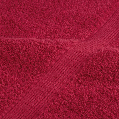 Premium-Saunatücher SOLUND 10 Stk. Rot 80x200 cm 600 g/m²