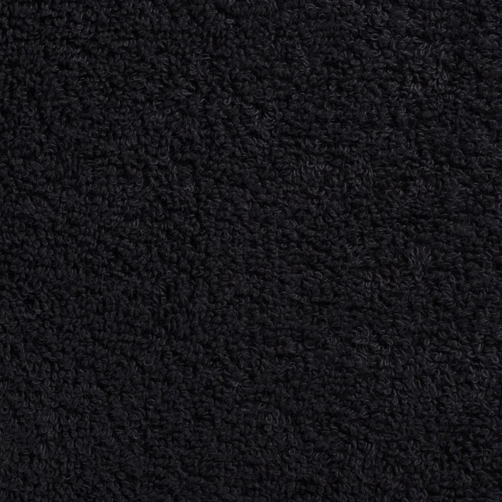 Premium-Duschtücher SOLUND 4 Stk. Schwarz 70x140 cm 600 g/m²