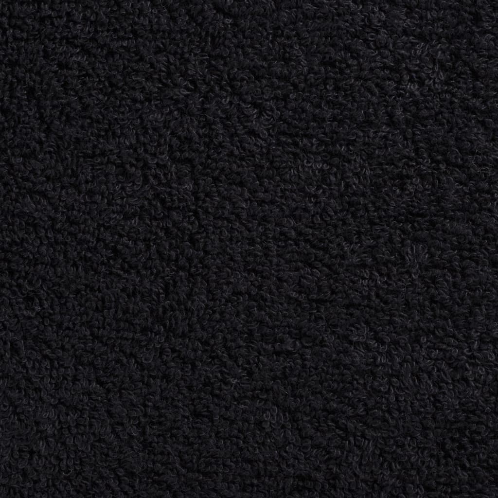 Premium-Saunatücher SOLUND 2 Stk. Schwarz 80x200 cm 600 g/m²