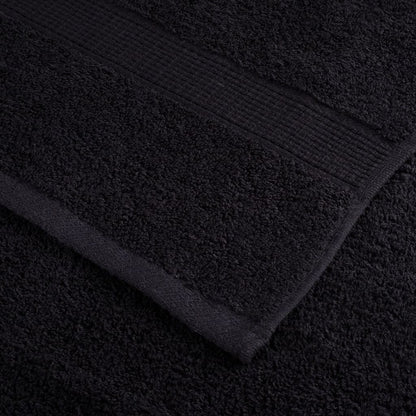 Premium-Saunatücher SOLUND 10 Stk. Schwarz 80x200 cm 600 g/m²