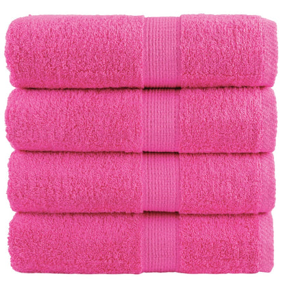 Premium-Seiftücher SOLUND 4 Stk. Rosa 30x30 cm 600 g/m²