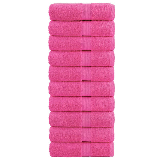 Premium-Seiftücher SOLUND 10 Stk. Rosa 30x30 cm 600 g/m²