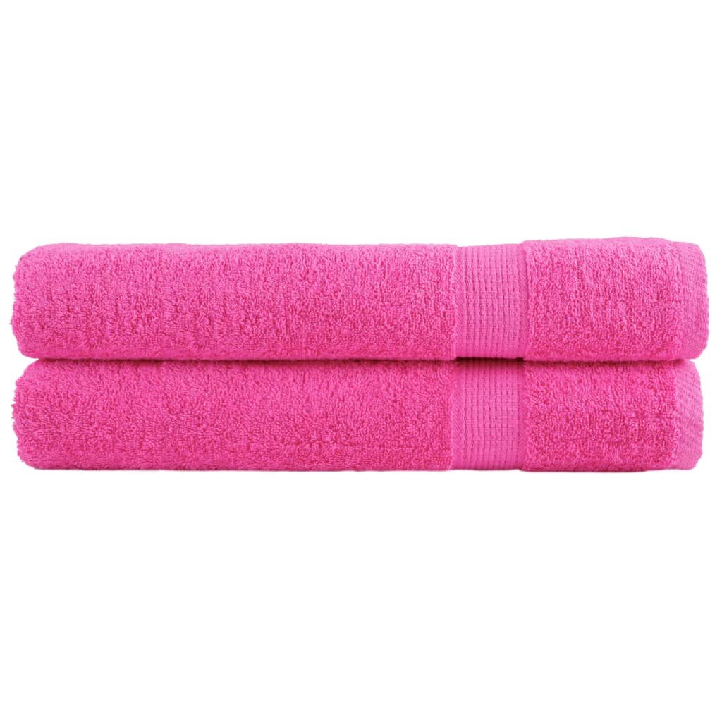 Premium-Saunatücher SOLUND 2 Stk. Rosa 80x200 cm 600 g/m²