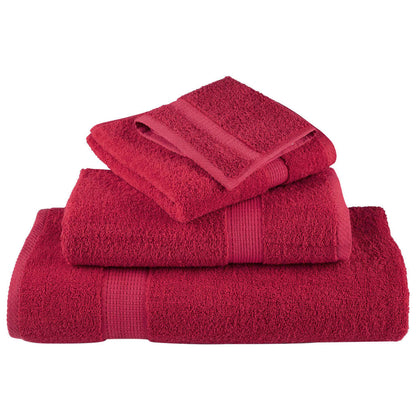 8 tlg. Premium-Handtuch-Set SOLUND Rot 600 g/m²