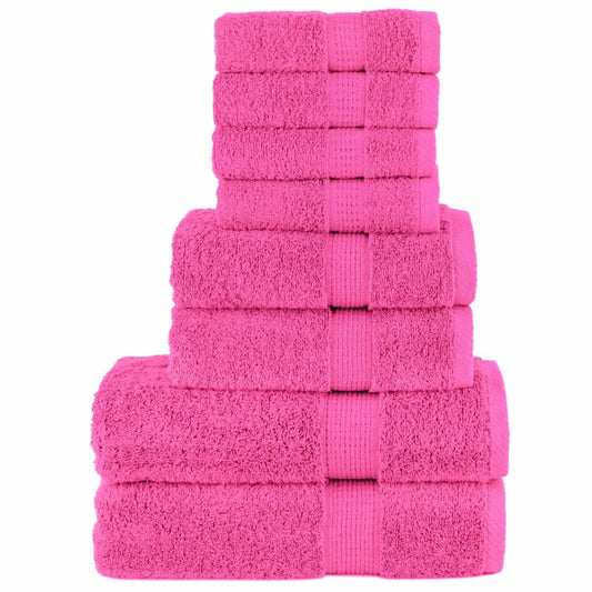 8 tlg. Premium-Handtuch-Set SOLUND Rosa 600 g/m²