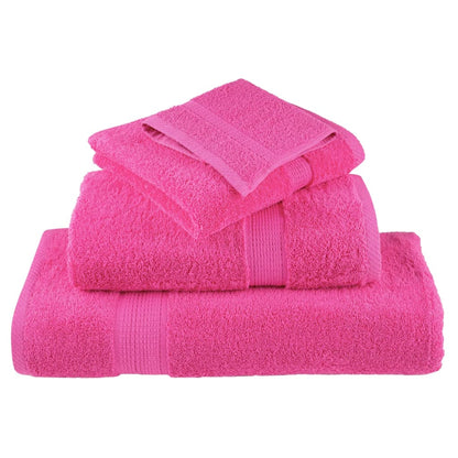 6 tlg. Premium-Handtuch-Set SOLUND Rosa 600 g/m²