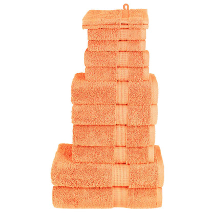 12 tlg. Premium-Handtuch-Set SOLUND Orange 600 g/m²