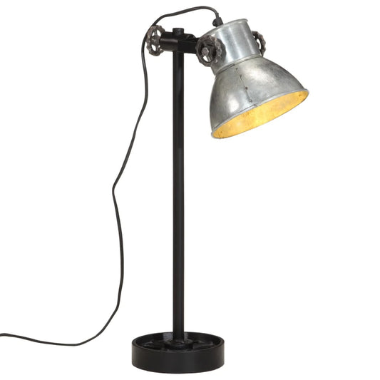 Schreibtischlampe 25 W Vintage-Silber 15x15x55 cm E27