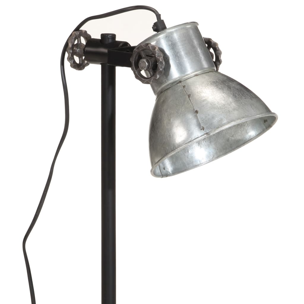 Schreibtischlampe 25 W Vintage-Silber 15x15x55 cm E27