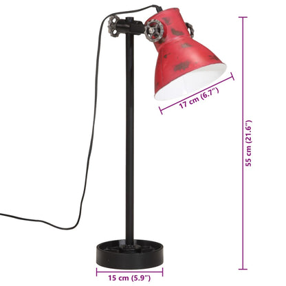 Schreibtischlampe 25 W Rot 15x15x55 cm E27