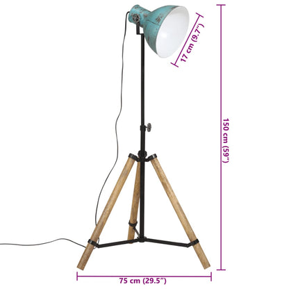 Stehleuchte 25 W Blau 75x75x90-150 cm E27