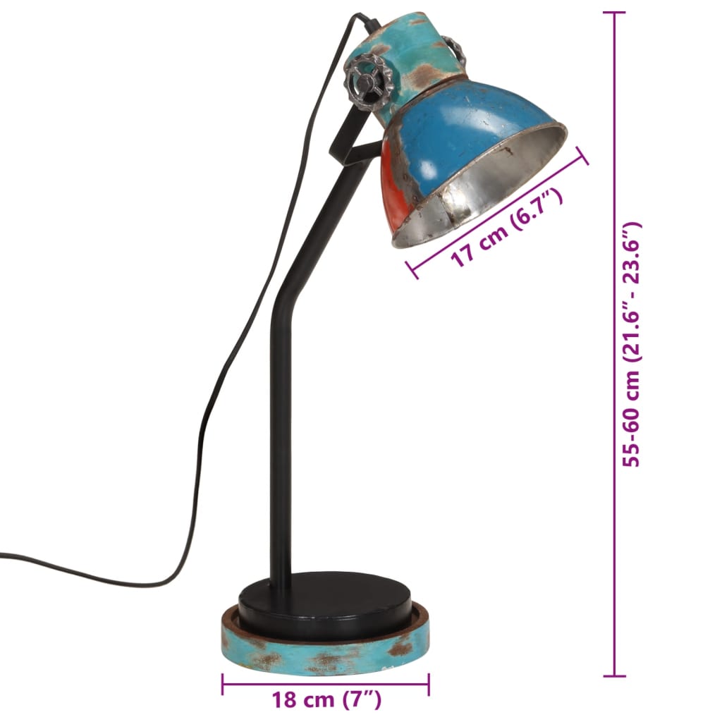 Schreibtischlampe 25 W Mehrfarbig 18x18x60 cm E27