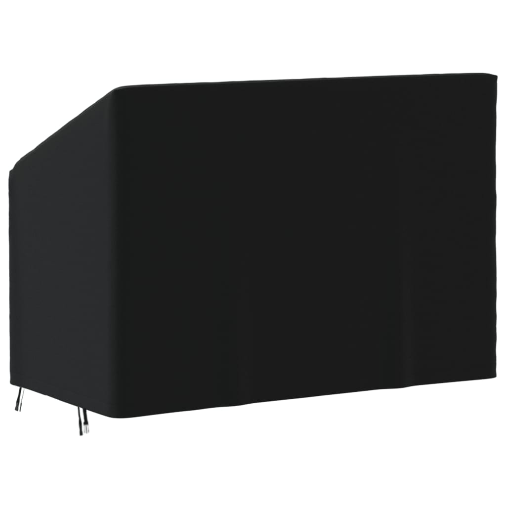 Abdeckung für 2-Sitzer-Bank Schwarz 134x70x65/94 cm 420D Oxford