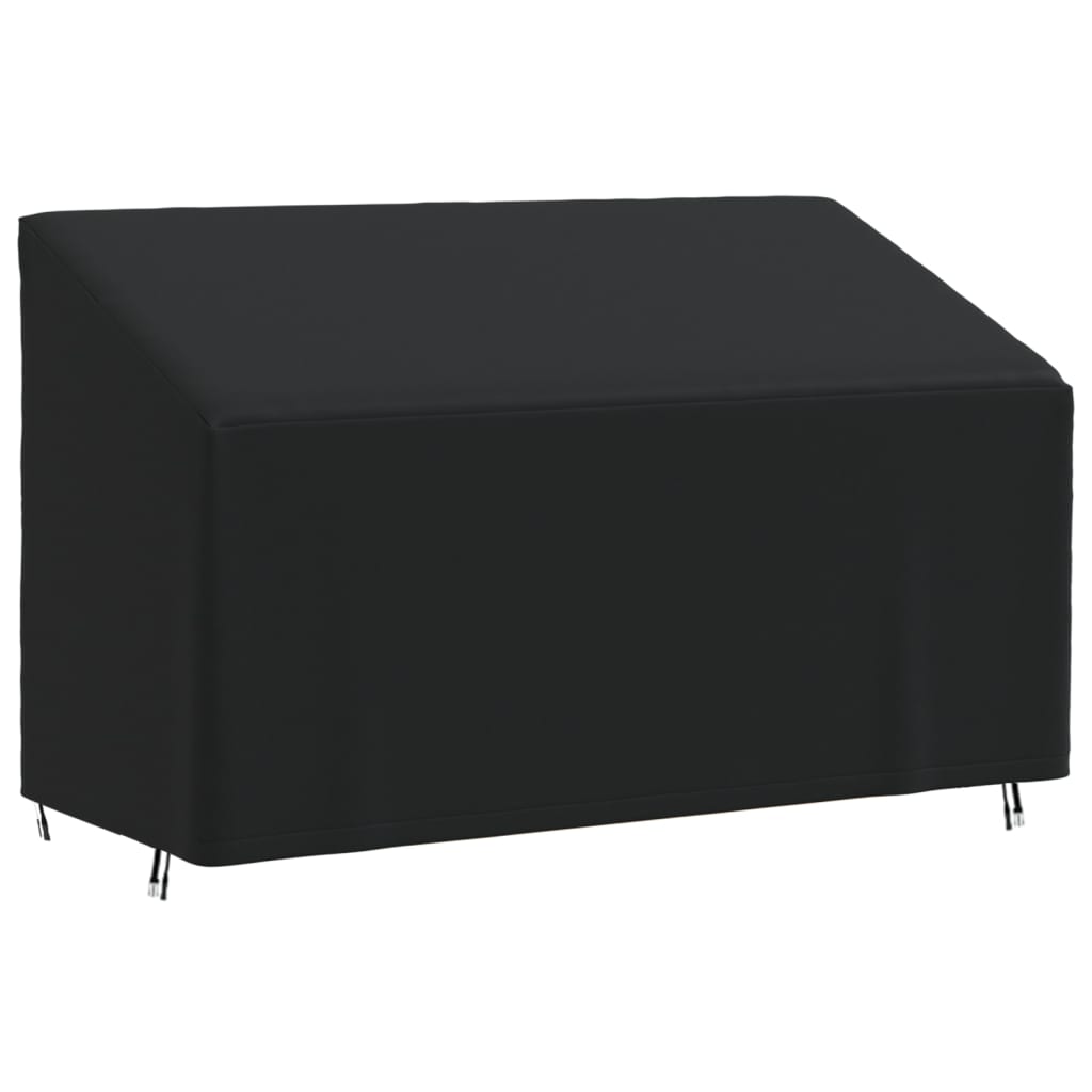 Abdeckung für 3-Sitzer-Bank Schwarz 165x70x65/94 cm 420D Oxford