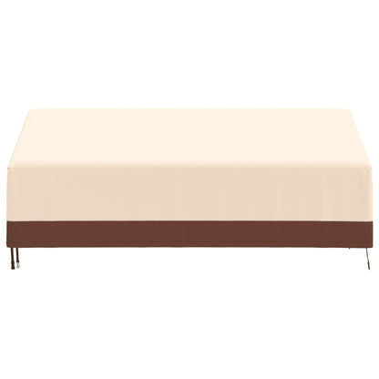 Abdeckung für 3-Sitzer-Bank Beige 204x86x48/73 cm 600D Oxford