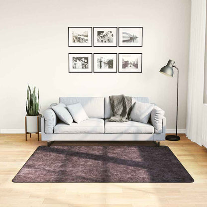 Teppich Waschbar Anthrazit 120x170 cm Rutschfest