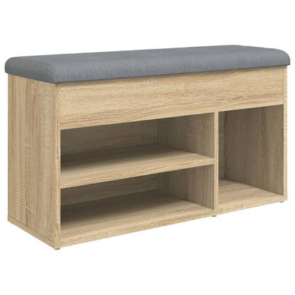 Schuhbank Sonoma-Eiche 82x32x45,5 cm Holzwerkstoff