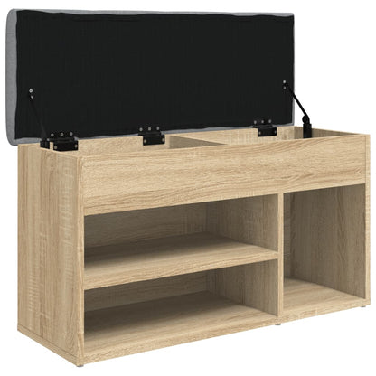 Schuhbank Sonoma-Eiche 82x32x45,5 cm Holzwerkstoff