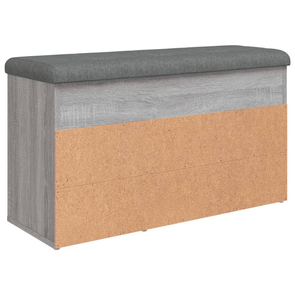 Schuhbank Grau Sonoma 82x32x45,5 cm Holzwerkstoff