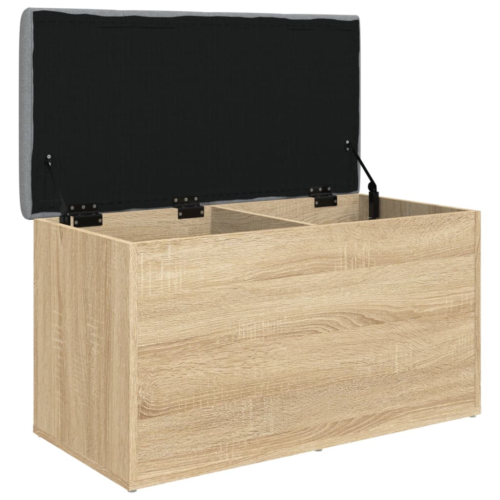 Sitzbank mit Stauraum Sonoma-Eiche 82x42x45 cm Holzwerkstoff