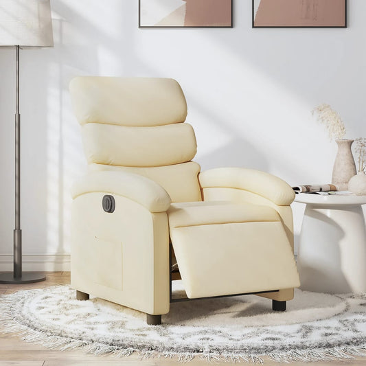 Relaxsessel Elektrisch Creme Stoff