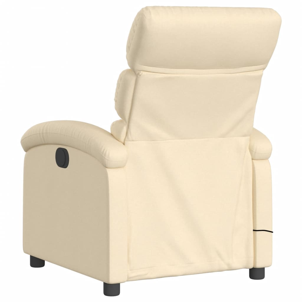 Massagesessel Elektrisch Creme Stoff