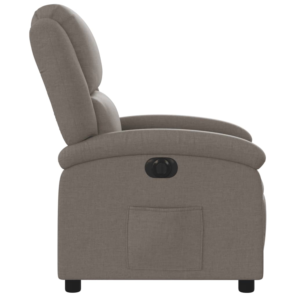 Relaxsessel Elektrisch Taupe Stoff