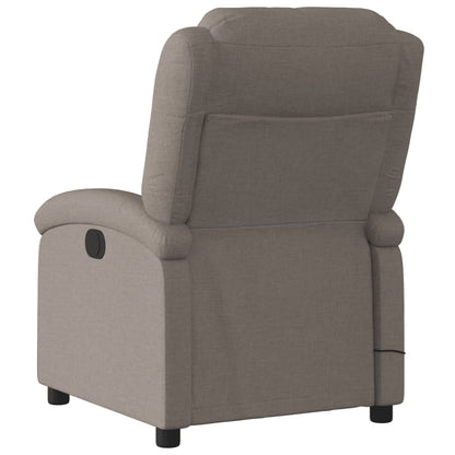 Massagesessel Elektrisch Taupe Stoff