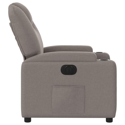 Relaxsessel Elektrisch Taupe Stoff